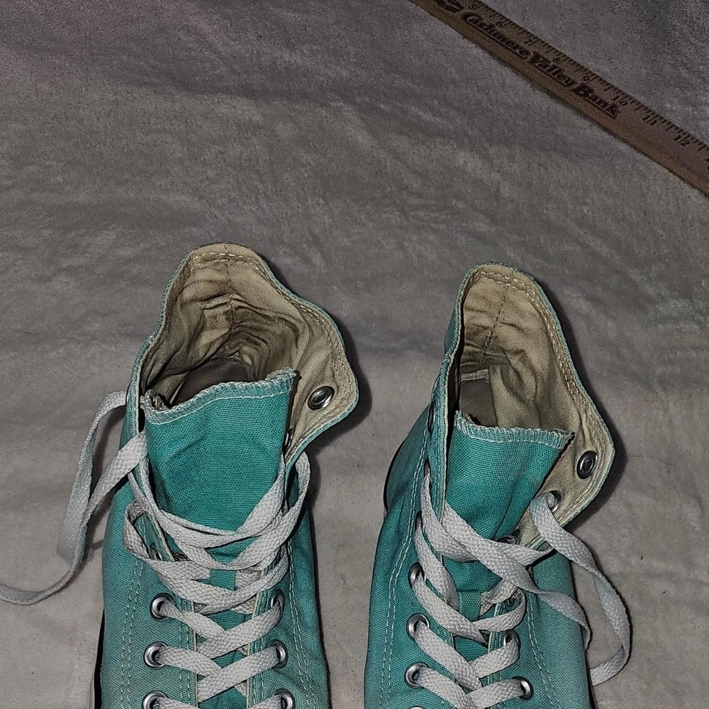 Teal Converse All Star high top sneakers in US 8